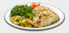 baked vegetables and mashed potatoes